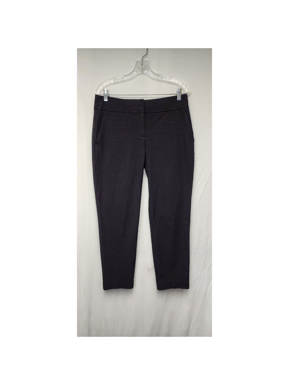 Ann Taylor Loft Marisa Ankle Fit Casual Dress Pants Size 4 Color Black/Red0 - Picture 2 of 7